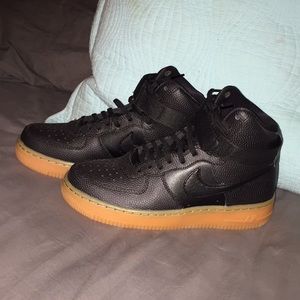 Black Nike Air Force ones